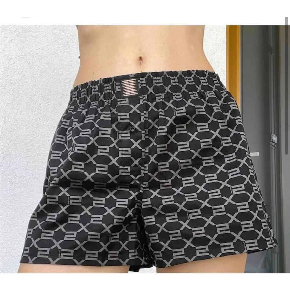 Rhianna Fenty X Savage monogram mini shorts